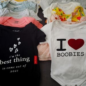 0 - 3 month onsies